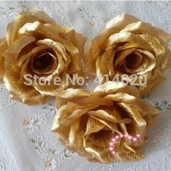 100Pcs/Lot Gold Roses Artificial Silk Flower Heads 10cm Wholesale Lots for Kissing Ball Flowers Pomander Wedding Arrangement
100Pcs/Lot Gold Roses Artificial Silk Flower Heads 10cm Wholesale Lots for Kissing Ball Flowers Pomander Wedding Arrangement