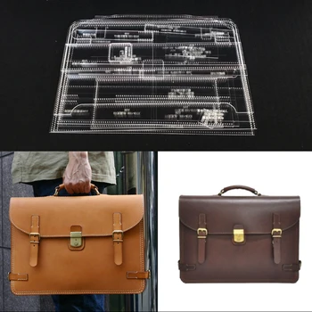 Leather Pattern Stencil Template Men's Business Bag Briefcase Tote Hand bag Acrylic Leather Sewing Pattern 38x27x8cm
Leather Pattern Stencil Template Men's Business Bag Briefcase Tote Hand bag Acrylic Leather Sewing Pattern 38x27x8cm