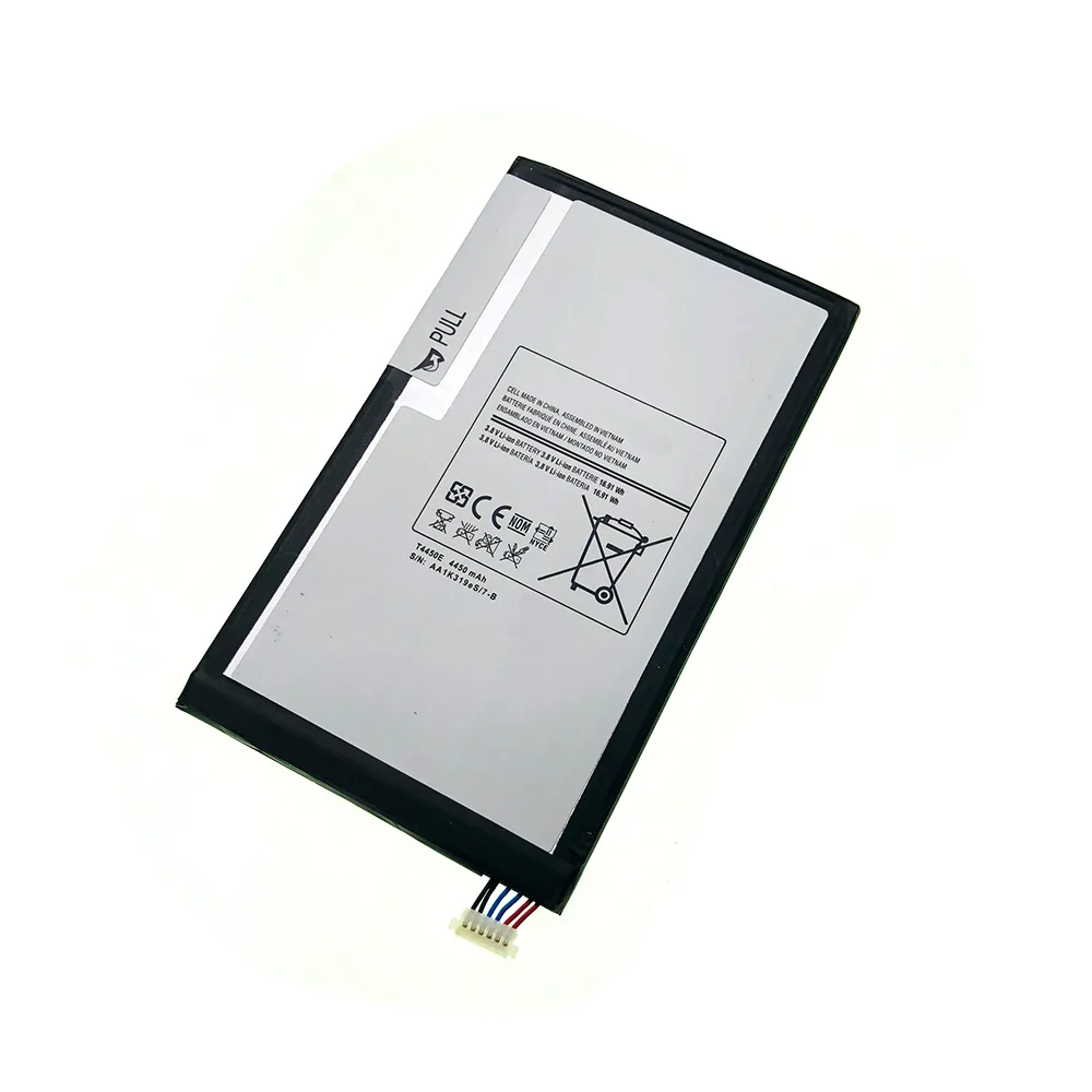 T4450E Battery For Samsung For GALAXY Tab 3 8.0 T310 T311 T315 SM-T310 SM-T311 E0288 E0396 4450mAh Tablet Battery
T4450E Battery For Samsung For GALAXY Tab 3 8.0 T310 T311 T315 SM-T310 SM-T311 E0288 E0396 4450mAh Tablet Battery