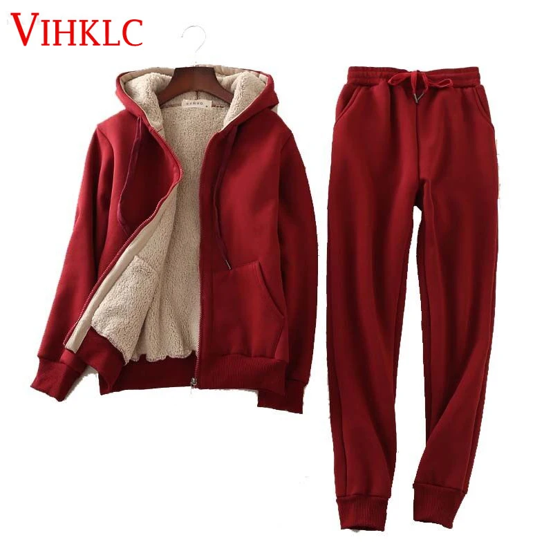 Winter Cashmere Women Sets 2 Pieces 2019 Fashion Warm Thick Zipper Hooded Jackets and Pants Sets Casual Loose Female Set C417
Winter Cashmere Women Sets 2 Pieces 2019 Fashion Warm Thick Zipper Hooded Jackets and Pants Sets Casual Loose Female Set C417
