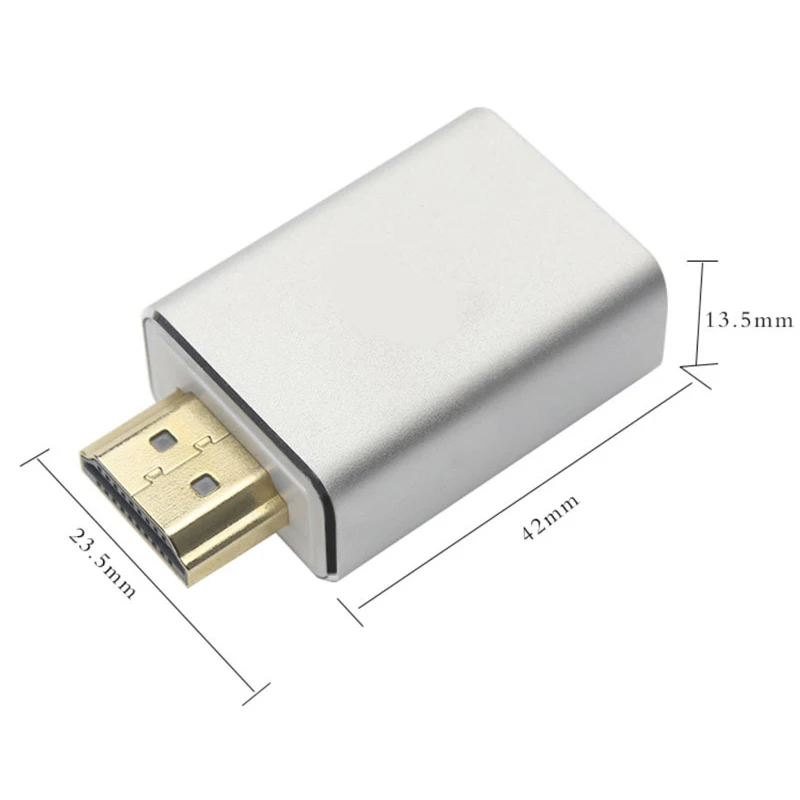 Адаптер HDMI VGA 4K 1080P штекер на гнездо Аудио Видео кабель конвертер для ПК ноутбука