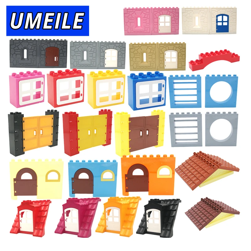 UMEILE Brand City House Castle Castle Wall Door Window Roof Large Building Blocks Diy Create Baby Toys Compatible with brick
UMEILE Brand City House Castle Castle Wall Door Window Roof Large Building Blocks Diy Create Baby Toys Compatible with brick