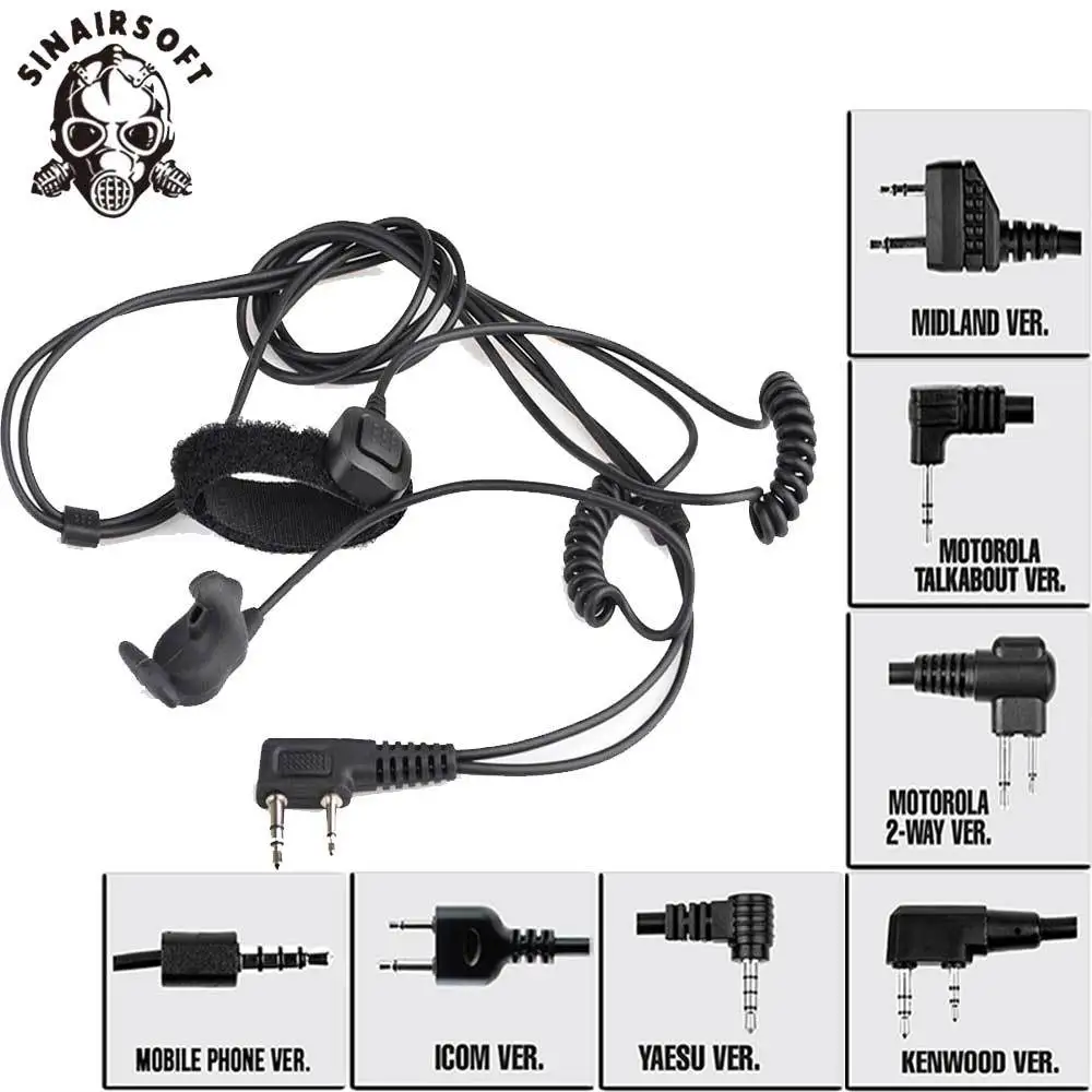SINAIRSOFT Z-tactical Bone Conduction Military Headset With Finger Silicone Rubber PTT For Midland Hunting Headphones Paintball
SINAIRSOFT Z-tactical Bone Conduction Military Headset With Finger Silicone Rubber PTT For Midland Hunting Headphones Paintball