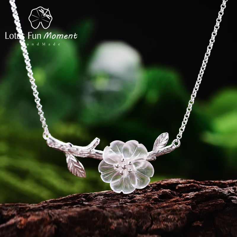 Lotus Fun Moment 925 Sterling Silver Natural Crystal Fashion Jewelry Flower in the Rain Necklace with Pendant for Women Collier
Lotus Fun Moment 925 Sterling Silver Natural Crystal Fashion Jewelry Flower in the Rain Necklace with Pendant for Women Collier