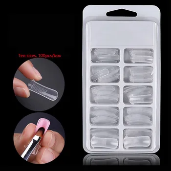 100Pcs Quick Building Fake Nail Tips French Style Full Cover False Model Dual Finger Extension for UV Nail Art Tips Model
100Pcs Quick Building Fake Nail Tips French Style Full Cover False Model Dual Finger Extension for UV Nail Art Tips Model