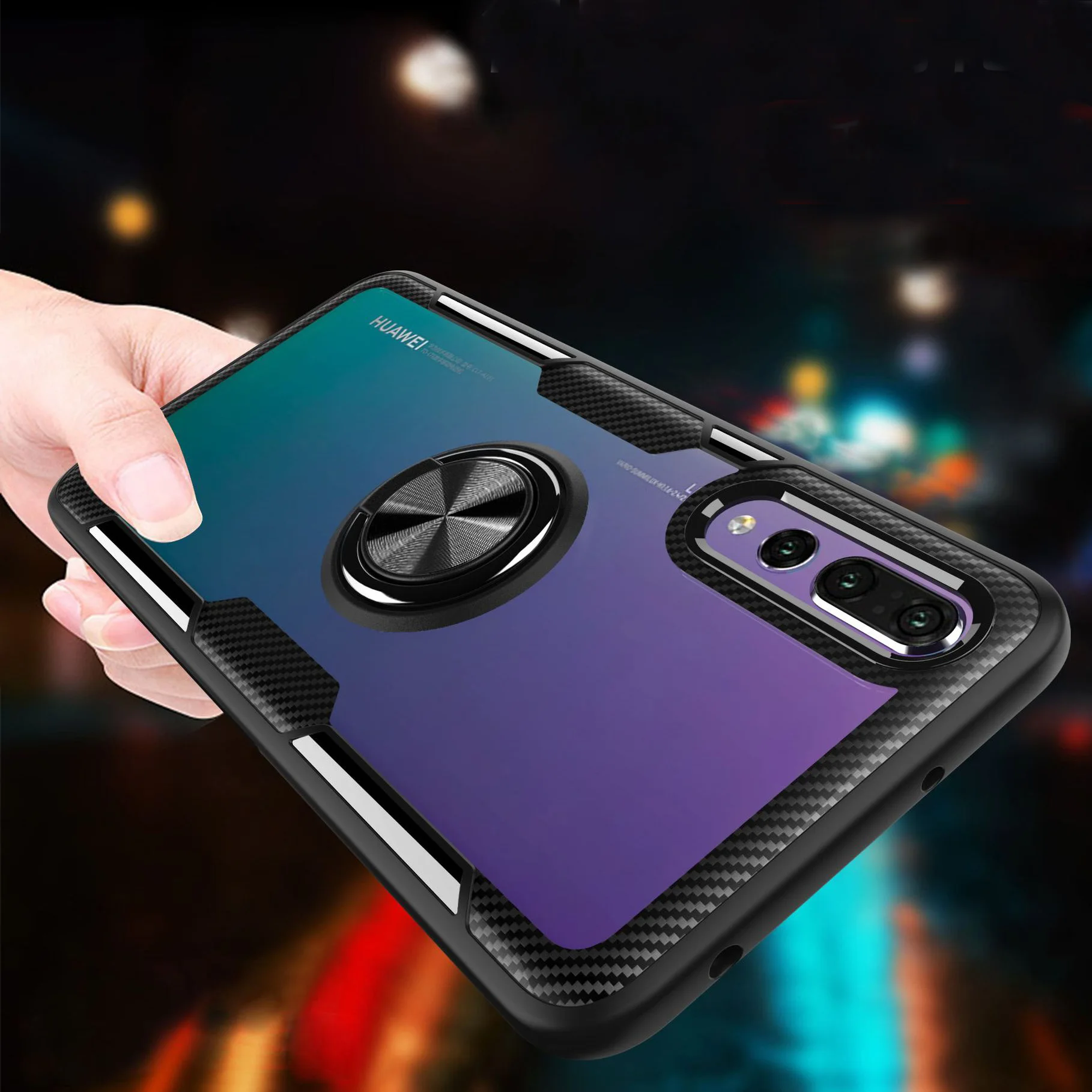 For Huawei P20 Pro P20Lite Case With Ring Stand Magnet Transparent Protective Back Cover case for huawei honor 7X 10 Play
For Huawei P20 Pro P20Lite Case With Ring Stand Magnet Transparent Protective Back Cover case for huawei honor 7X 10 Play