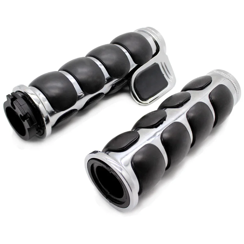 ROAOPP Motorcycle Hand Grips 25MM Handlebar One Pair For Harley Street Glide Kawasaki Vulcan 800 900 1500 1600 2000 Classic VN