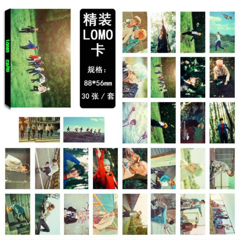 30 Pcs/pack Hot KPOP BTS Bangtan Boys Album LOMO Cards New Fashion Self Made Paper Photo Card HD Photocard Stationery Gifts
30 Pcs/pack Hot KPOP BTS Bangtan Boys Album LOMO Cards New Fashion Self Made Paper Photo Card HD Photocard Stationery Gifts