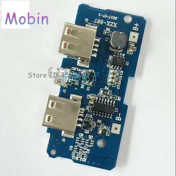 30pcs/lot USB 3.7v to 5V 2A Mobile Power Bank DIY 18650 Lithium Battery Charger PCB Board Boost Step Up Module With Led
30pcs/lot USB 3.7v to 5V 2A Mobile Power Bank DIY 18650 Lithium Battery Charger PCB Board Boost Step Up Module With Led