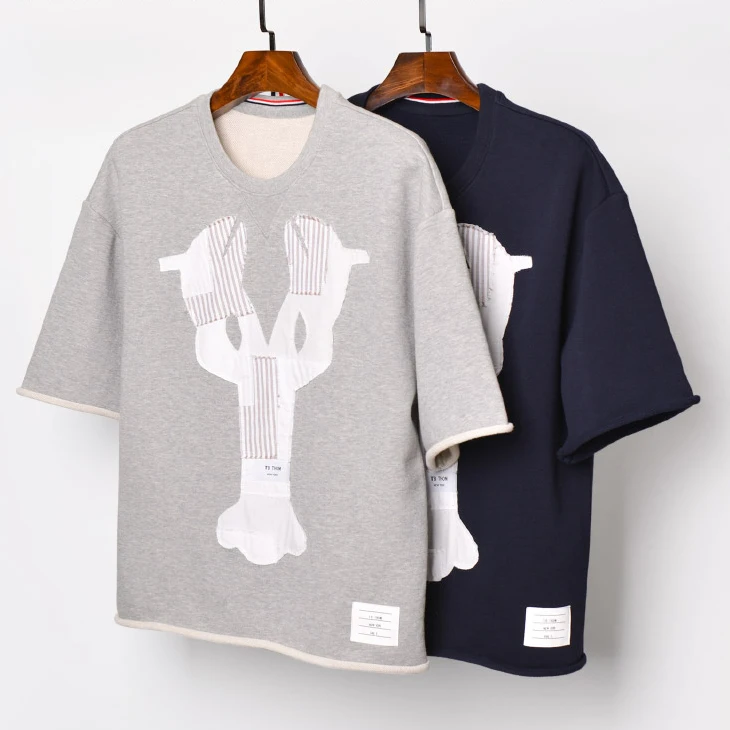 2019 Fashion TB THOM Brand T-Shirt Men Patch Hole Loose Men's Clothing Hip Hop Bat Sleeve Summer O-neck Cotton Shirts
2019 Fashion TB THOM Brand T-Shirt Men Patch Hole Loose Men's Clothing Hip Hop Bat Sleeve Summer O-neck Cotton Shirts