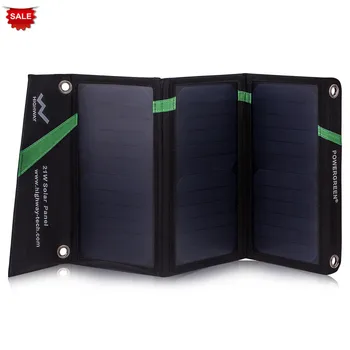 PowerGreen Foldable 5V 2A Solar Charger 21 Watts Solar Power Bank External Battery Backup for iPhone or Samsung for Xiaomi
PowerGreen Foldable 5V 2A Solar Charger 21 Watts Solar Power Bank External Battery Backup for iPhone or Samsung for Xiaomi