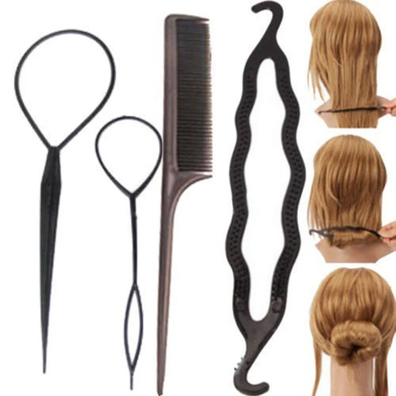 4Pcs/Set Hair Stick Styling Tools Pull Hair Pins Double Hook Plate Made Needle Comb Donut Hair Accessories for Girl Hairdressing
4Pcs/Set Hair Stick Styling Tools Pull Hair Pins Double Hook Plate Made Needle Comb Donut Hair Accessories for Girl Hairdressing