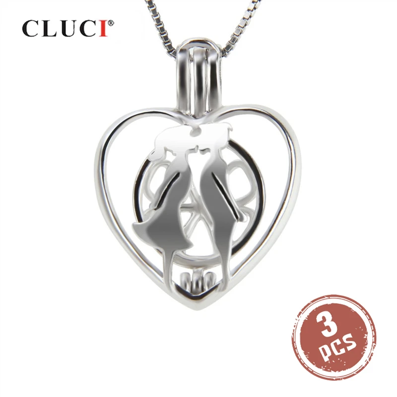 CLUCI 3pcs 925 Sterling Silver Kissing Lovers Locket Pendant Love Heart Silver 925 Jewelry Women Valentines Gift SC208SB
CLUCI 3pcs 925 Sterling Silver Kissing Lovers Locket Pendant Love Heart Silver 925 Jewelry Women Valentines Gift SC208SB
