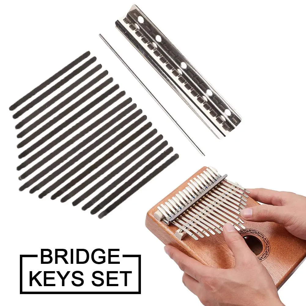 Hot 17-Key Kalimba Mbira DIY Steel Keys Bridge Thumb Piano Music Replacement Parts Accessories
Hot 17-Key Kalimba Mbira DIY Steel Keys Bridge Thumb Piano Music Replacement Parts Accessories