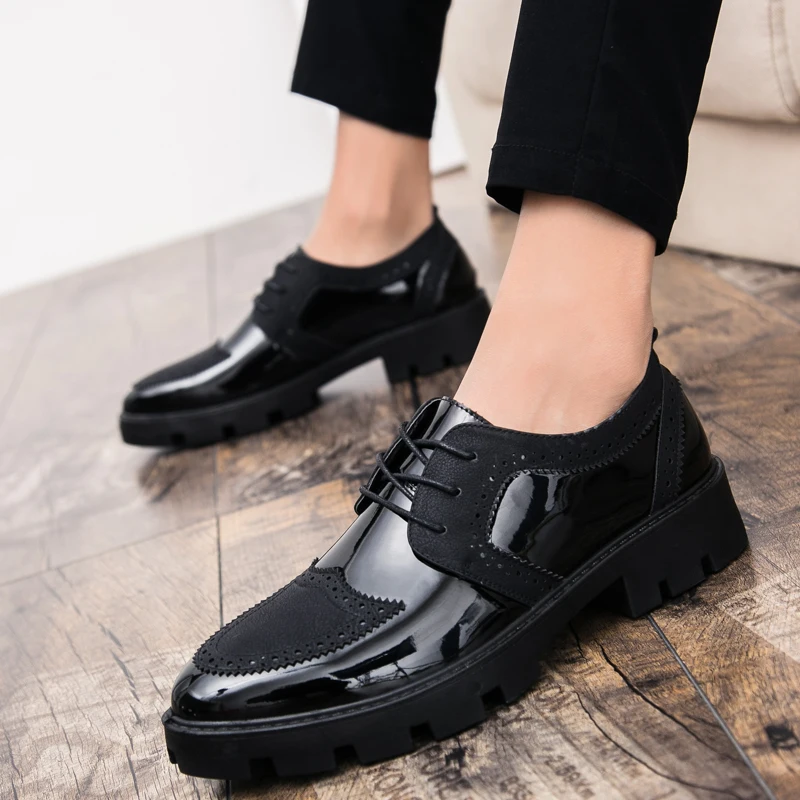Formal Leather Shoes lace up Men Flats Dress Shoes Breathable Office Business Oxford Shoes Men Wedding Shoes Zapatos Hombre l5
Formal Leather Shoes lace up Men Flats Dress Shoes Breathable Office Business Oxford Shoes Men Wedding Shoes Zapatos Hombre l5