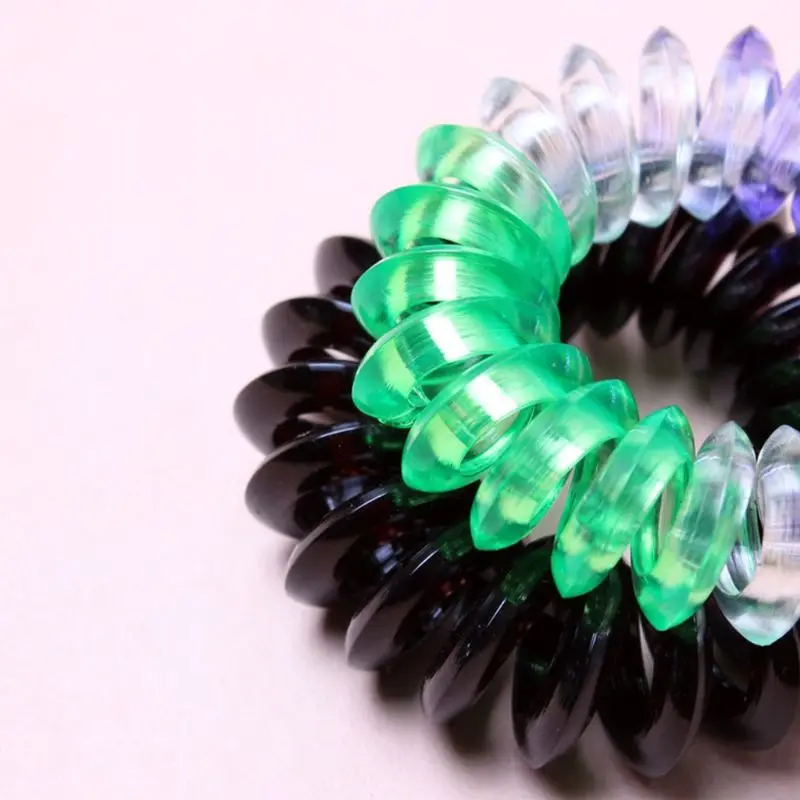 Women Girls Small Plastic Spiral Hair Ties Rope Telephone Wire Traceless Coil Glitter Ponytail Holder Sweet Scrunchies
Women Girls Small Plastic Spiral Hair Ties Rope Telephone Wire Traceless Coil Glitter Ponytail Holder Sweet Scrunchies