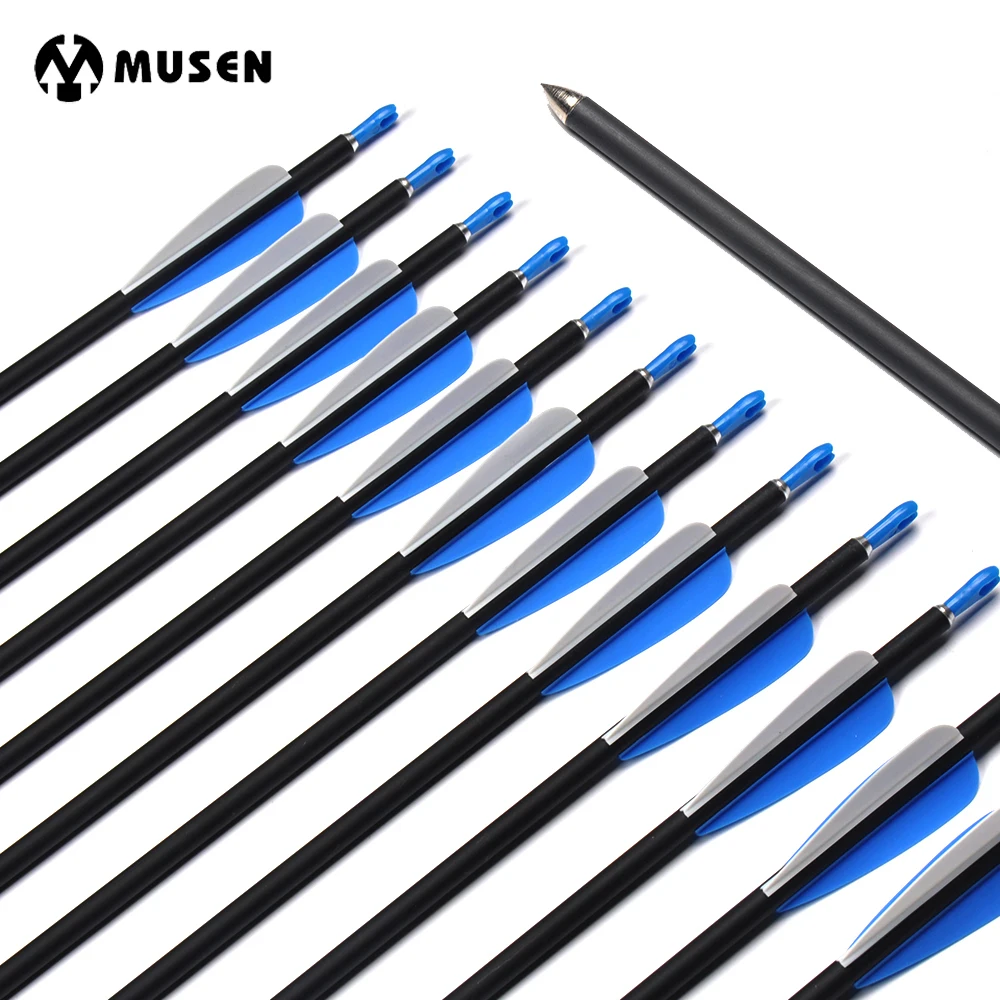 6/12/24pcs 30inch OD7mm Spine 700 Carbon Arrows for Compound/Recurve Bow Archery Hunting Shooting
6/12/24pcs 30inch OD7mm Spine 700 Carbon Arrows for Compound/Recurve Bow Archery Hunting Shooting