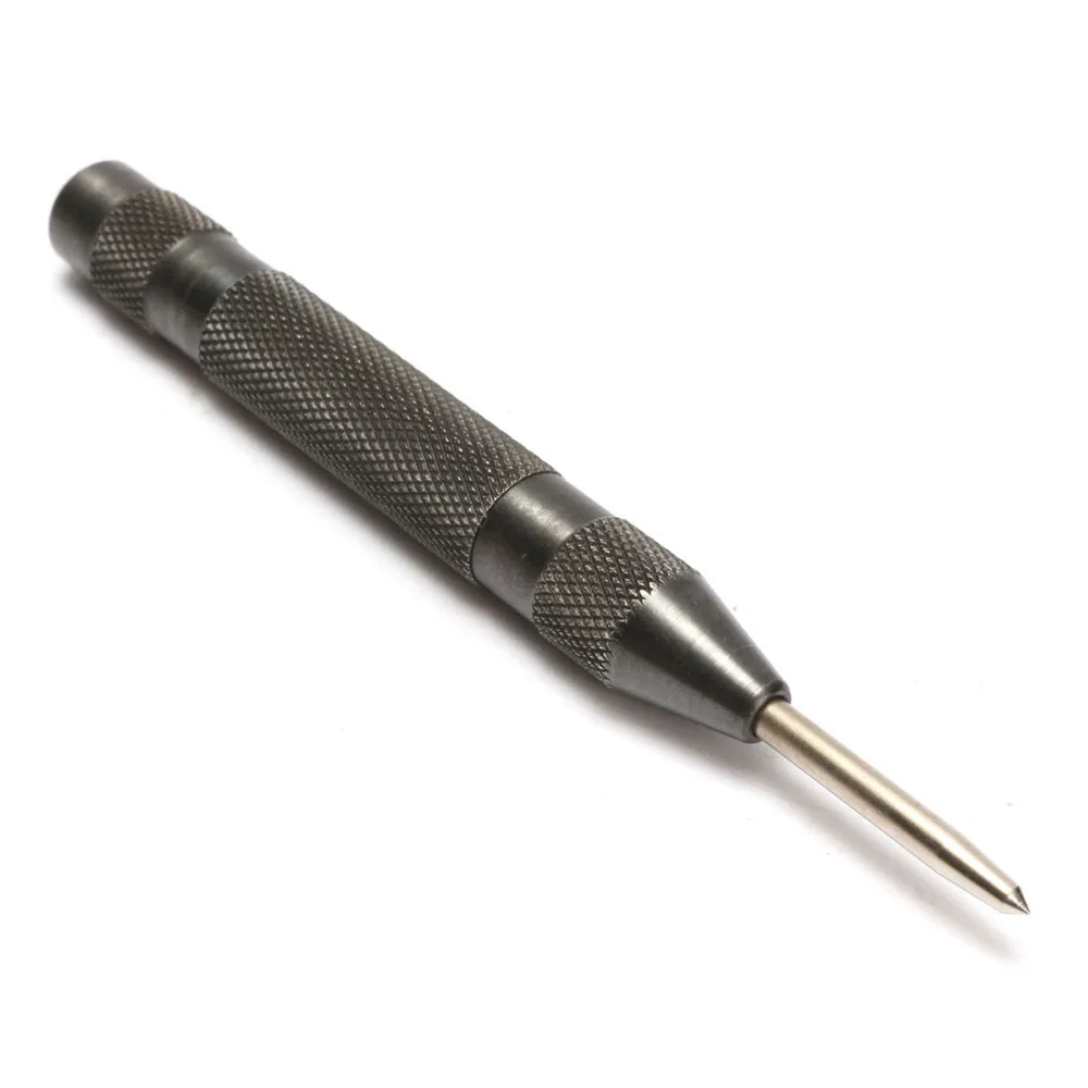 5 Inch Black HSS Automatic Drill Center Pin Punch Spring Loaded Marking Starting Holes Tool
5 Inch Black HSS Automatic Drill Center Pin Punch Spring Loaded Marking Starting Holes Tool