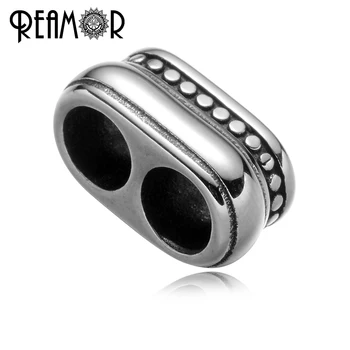 REAMOR 316L Stainless Steel 5mm Double Hole European Charms Beads Multiple Uses Bead Charms for Wide Bracelet DIY Jewelry Making
REAMOR 316L Stainless Steel 5mm Double Hole European Charms Beads Multiple Uses Bead Charms for Wide Bracelet DIY Jewelry Making