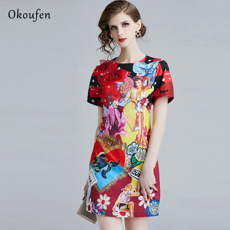 OKOUFEN Spring and Summer 2019 New Classic Dress with Round Neck and Short Sleeve Embedded Drill Soft and Comfortable ZX0031
OKOUFEN Spring and Summer 2019 New Classic Dress with Round Neck and Short Sleeve Embedded Drill Soft and Comfortable ZX0031