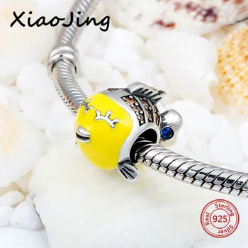 925 Sterling Silver Charms Tropical Little Fish With Yellow Enamel&cz Fit Original Pandora Bracelets Diy Jewelry Making Gifts
925 Sterling Silver Charms Tropical Little Fish With Yellow Enamel&cz Fit Original Pandora Bracelets Diy Jewelry Making Gifts