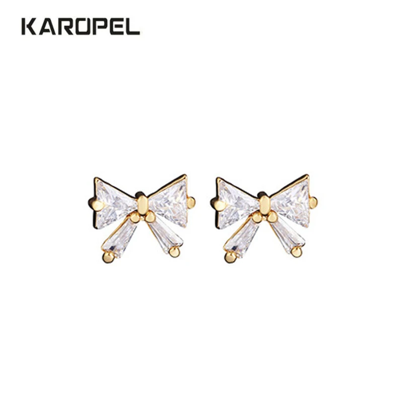 925 sterling silver Bow Zircon Stud Earrings Women Cute Cubic Zirconia Crystal Wedding Small Earrings Female Jewelry
925 sterling silver Bow Zircon Stud Earrings Women Cute Cubic Zirconia Crystal Wedding Small Earrings Female Jewelry