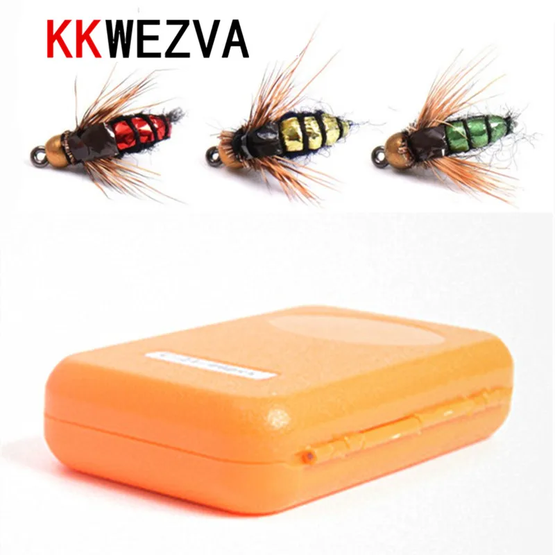 KKWEZVA 40pcs Fly fishing Lure Hooks And box Bee Insects Style Salmon Flies Trout Single Dry Fly Fishing Lakes Fishing Tackle
KKWEZVA 40pcs Fly fishing Lure Hooks And box Bee Insects Style Salmon Flies Trout Single Dry Fly Fishing Lakes Fishing Tackle