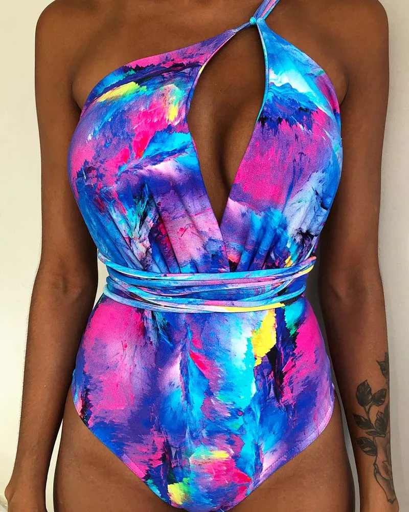 Miami Brand| Wrap String Multiway One Piece Swimsuit Sexy Deep V Backless Beach Wear Monokini Miami Brand| Wrap String Multiway One Piece Swimsuit Sexy Deep V Backless Beach Wear Monokini
