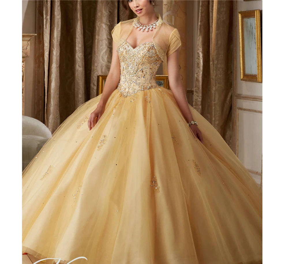 Backless Sweetheart Neckline Ball Gown Tulle Beading Crystals With Jacket vestidos de 15 anos quinceanera 2019
Backless Sweetheart Neckline Ball Gown Tulle Beading Crystals With Jacket vestidos de 15 anos quinceanera 2019