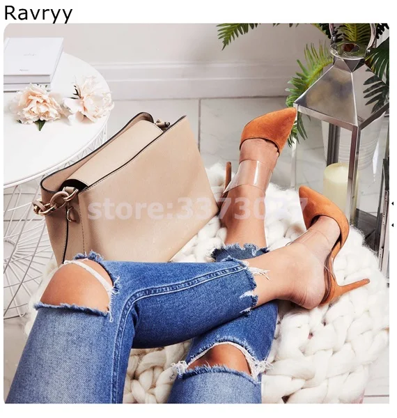 Orange Suede Woman sandals pointed toe high heels PVC slip-on Slides sexy pumps stiletto female party show shoes open toe boot
Orange Suede Woman sandals pointed toe high heels PVC slip-on Slides sexy pumps stiletto female party show shoes open toe boot