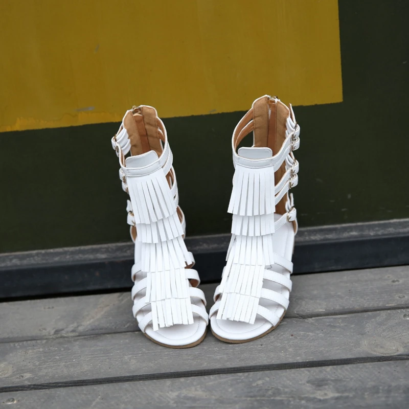 Children's summer 2019girls princess shoes tall canister fringed boots cool girl hollow Open toe sandals Roman
Children's summer 2019girls princess shoes tall canister fringed boots cool girl hollow Open toe sandals Roman