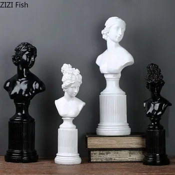 Resin Black and White Venus Statue Character Statue Artwork European Style Home Decoration Works of Art
Resin Black and White Venus Statue Character Statue Artwork European Style Home Decoration Works of Art