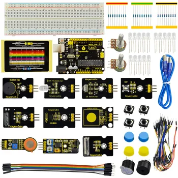 Keyestudio Sensor Starter Kit-K1 For Arduino Education Learning Kit With UNO R3 (19 Projects)
Keyestudio Sensor Starter Kit-K1 For Arduino Education Learning Kit With UNO R3 (19 Projects)