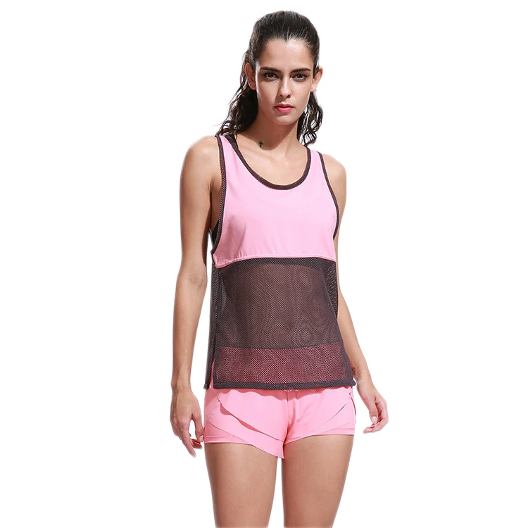 2018 Summer 2-piece Yoga Shorts Women Set Sexy Color Mesh Cloth Women Sport Suit Vest+Shorts Fitness gym Clothing Girls Yoga Set
2018 Summer 2-piece Yoga Shorts Women Set Sexy Color Mesh Cloth Women Sport Suit Vest+Shorts Fitness gym Clothing Girls Yoga Set