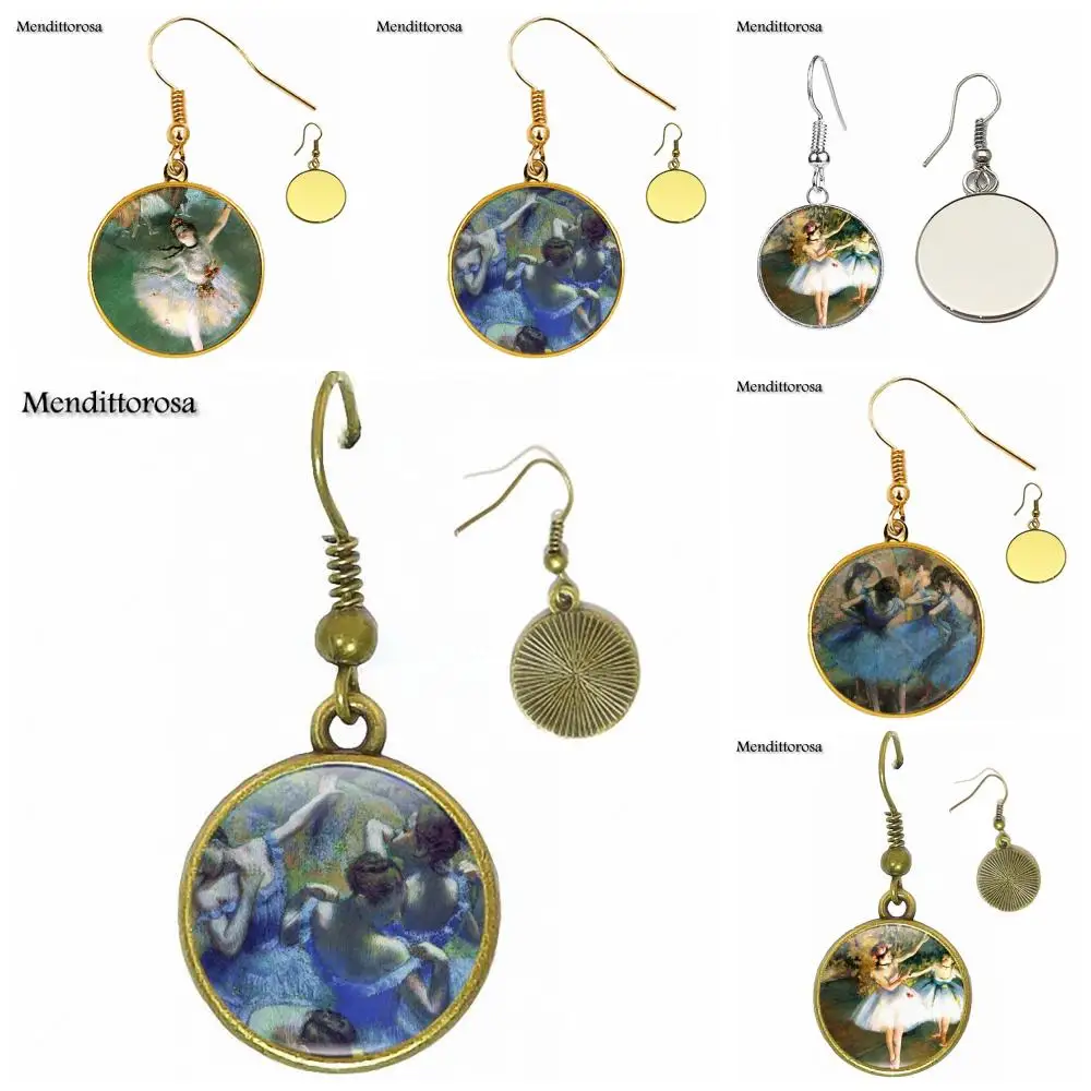 Degas Prima Ballerina Glass Cabochon Anime Jewelry With Bronze/Silver/Golden Clip Ear Hook Drop Earrings For Women Children
Degas Prima Ballerina Glass Cabochon Anime Jewelry With Bronze/Silver/Golden Clip Ear Hook Drop Earrings For Women Children