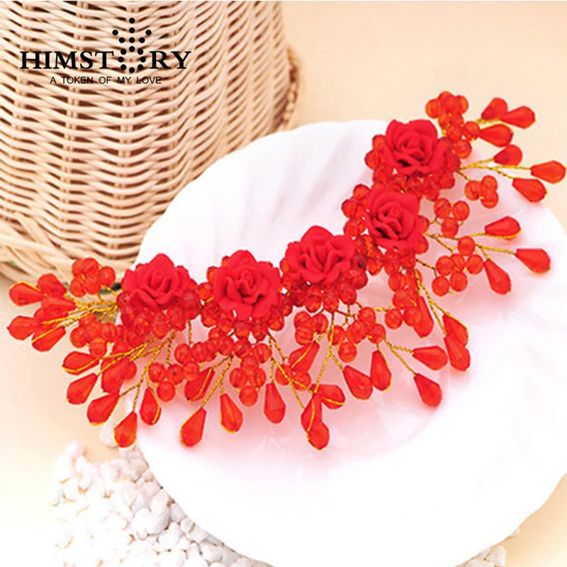 Bridal Headpiece Wedding Headband Red Color Flower Headdress HAndmade Wedding Bridal Hair Accessory
Bridal Headpiece Wedding Headband Red Color Flower Headdress HAndmade Wedding Bridal Hair Accessory