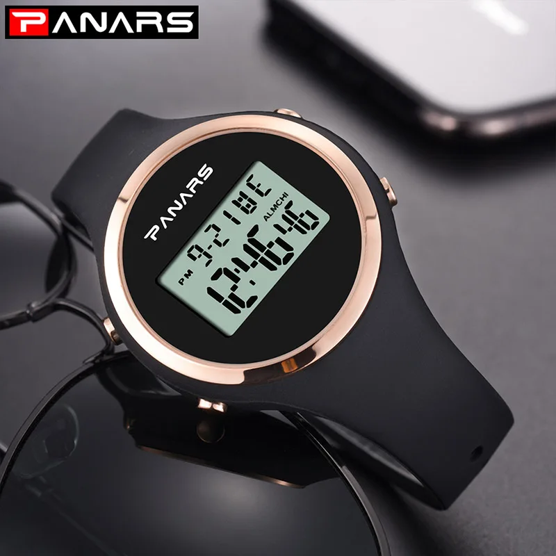 Digital Watches Women Black Waterproof Electronic Sports Watch For Women Fitness Rubber Wrist Watch Lady LED Relogio Feiminino
Digital Watches Women Black Waterproof Electronic Sports Watch For Women Fitness Rubber Wrist Watch Lady LED Relogio Feiminino