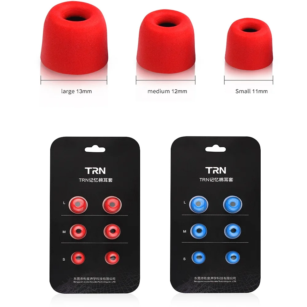 TRN 3 Pairs 1sets L/M/S Memory Foam Noise Isolating Earphone EarTips 3Pairs for 5MM InEar Bluetooth Earphone Earbud V90 X6 V80
TRN 3 Pairs 1sets L/M/S Memory Foam Noise Isolating Earphone EarTips 3Pairs for 5MM InEar Bluetooth Earphone Earbud V90 X6 V80