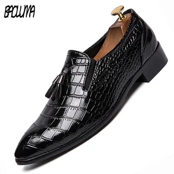 Men Dress Shoes Luxury Brand Leather Casual Men Pointy Shoes Men Flats Round Toe Comfortable Men Dress Shoes Plus Size 45 46
Men Dress Shoes Luxury Brand Leather Casual Men Pointy Shoes Men Flats Round Toe Comfortable Men Dress Shoes Plus Size 45 46