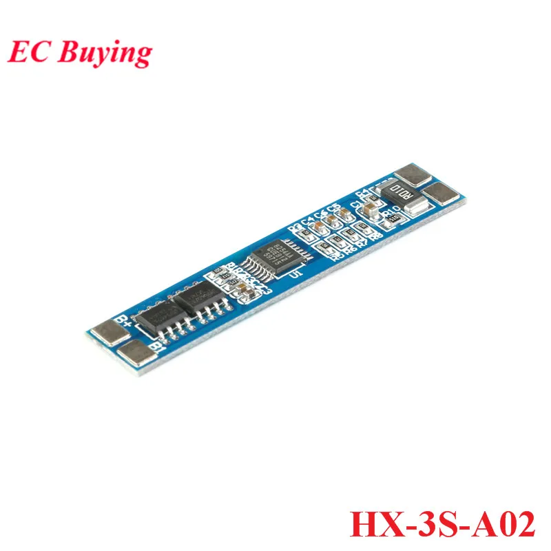 3S 18650 Lithium Battery Protection Board 12V 8A Li-ion BMS PCB Charger Protection Board
3S 18650 Lithium Battery Protection Board 12V 8A Li-ion BMS PCB Charger Protection Board