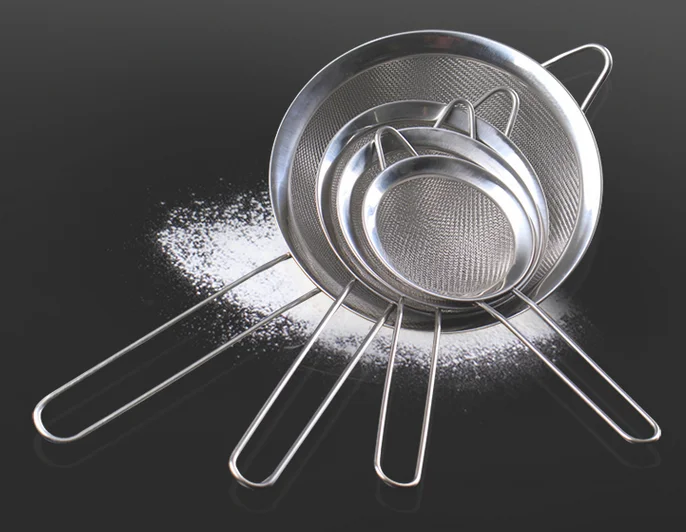 Baking Tools Stainless Steel Sieve Mesh Thickening Powder Baking Tools For Cakes Kitchen Accessories 4 sizes Drop Shipping GYH
Baking Tools Stainless Steel Sieve Mesh Thickening Powder Baking Tools For Cakes Kitchen Accessories 4 sizes Drop Shipping GYH