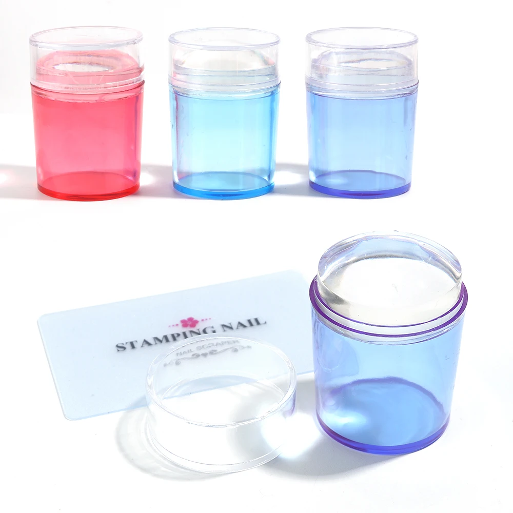 1 Set Nail Art Templates Jelly Silicone Nail Stamping Plate Scraper with Cap Blue Red Purple Glitter Stamp Manicure Tools TR1031
1 Set Nail Art Templates Jelly Silicone Nail Stamping Plate Scraper with Cap Blue Red Purple Glitter Stamp Manicure Tools TR1031
