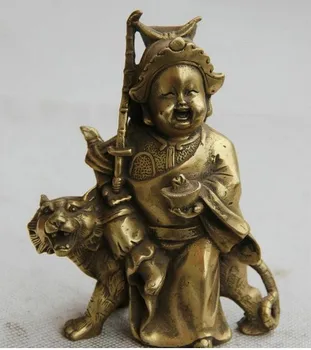 YM 311 5" Chinese Feng Shui Brass Mammon Money Wealth God Rde Tiger Yuan Bao Statue
YM 311 5" Chinese Feng Shui Brass Mammon Money Wealth God Rde Tiger Yuan Bao Statue