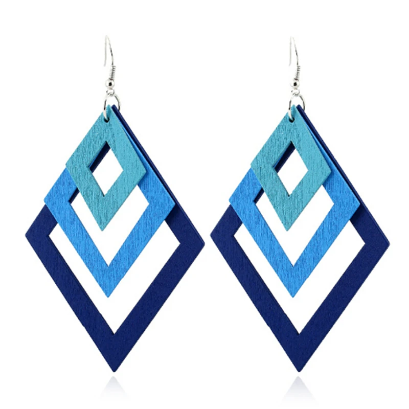 Fashion Temperament Exaggeration Women Dangle Earrings Multilayer Square Wooden Drop Earrings Personality Jewelry Wholesale
Fashion Temperament Exaggeration Women Dangle Earrings Multilayer Square Wooden Drop Earrings Personality Jewelry Wholesale
