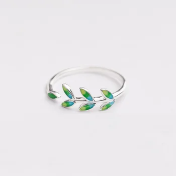 New 925 sterling silver enamel green leaves rings small fresh series simple fashion design wild charms rings for women jewelry
New 925 sterling silver enamel green leaves rings small fresh series simple fashion design wild charms rings for women jewelry