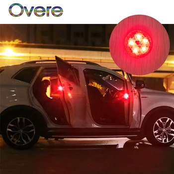 

Overe Car door Warning Lamp 5 LED Strobe Light For Ford Focus 2 3 Fiesta Mondeo MK4 Fusion Ranger Toyota Corolla chr RAV4 yaris