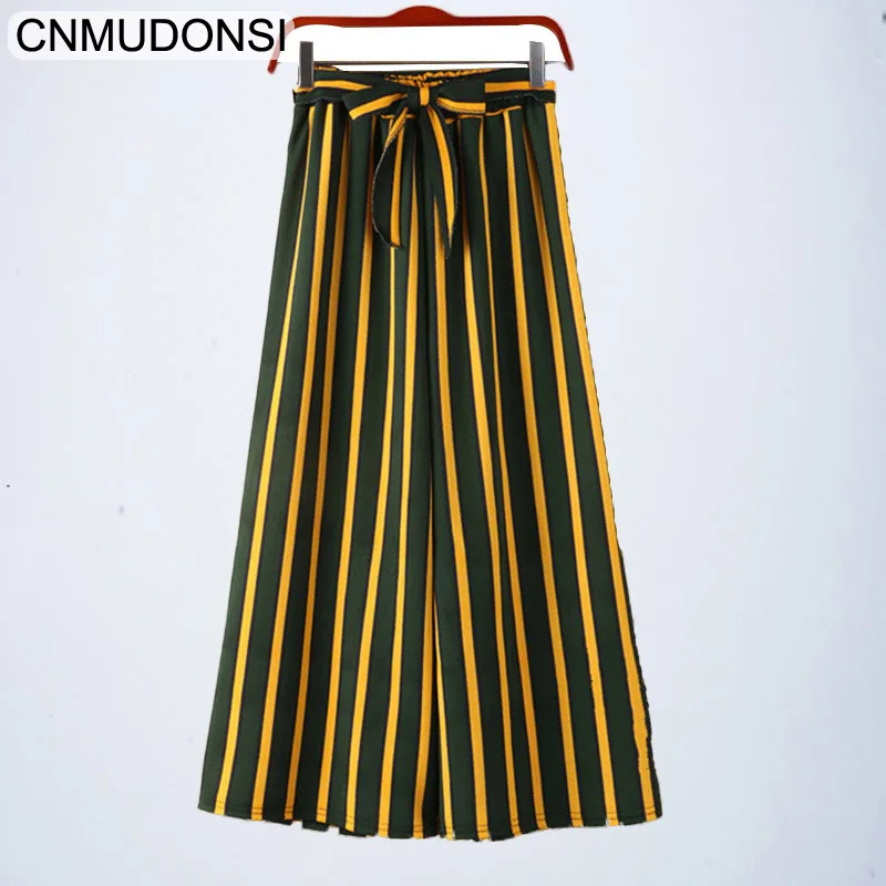 CNMUDONSI 2019 Summer Striped Bohemian Style Wide Crotch Decorative Fetters Longitudinal Pants Loose Women Casual Pants
CNMUDONSI 2019 Summer Striped Bohemian Style Wide Crotch Decorative Fetters Longitudinal Pants Loose Women Casual Pants