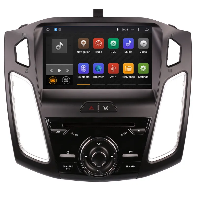 9 "Android 8 0 DVD плеер автомобиля для Ford Focus 2015 2016 с gps навигации радио BT USB SD Wi Fi Видео