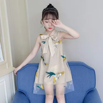 sleeveless Fairy Costumes For Girls Bow Children's Dress Breathable Mesh Phoenix Embroidery Dress For Kids Christmas Gift Z927
sleeveless Fairy Costumes For Girls Bow Children's Dress Breathable Mesh Phoenix Embroidery Dress For Kids Christmas Gift Z927