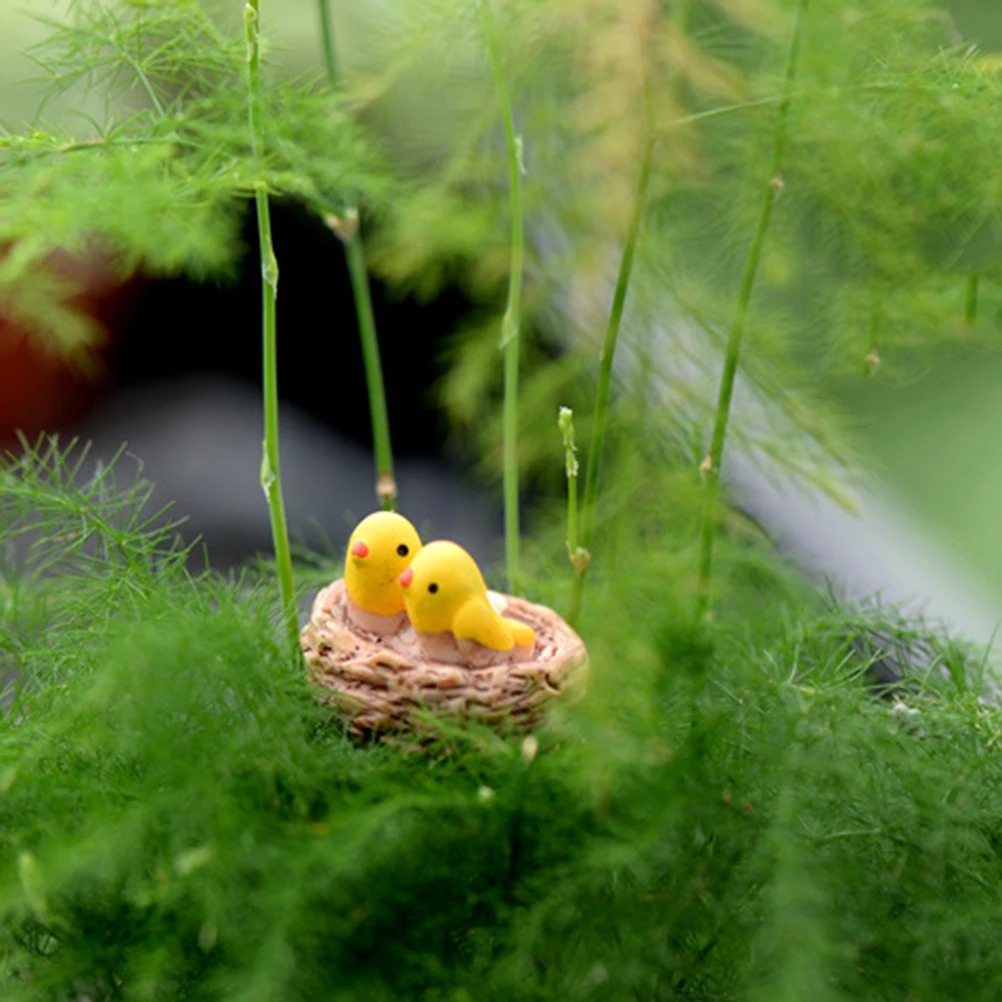 Gnomes Home Decoration Garden Miniatures Moss Terrariums Resin crafts figurines For DIY Mini Nest with Birds Fairy
Gnomes Home Decoration Garden Miniatures Moss Terrariums Resin crafts figurines For DIY Mini Nest with Birds Fairy